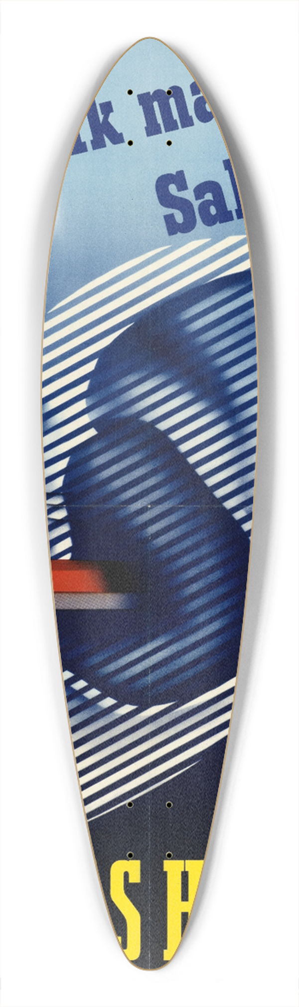 Morris - Shoptalk May Be Sabotalk 39.3 inch art pintail longboard deck