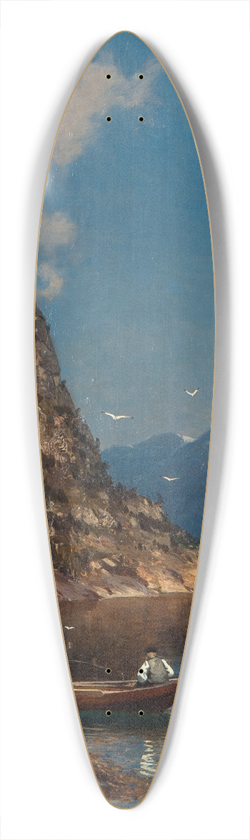 Morten Mller - Fiord Landscape 39.3 inch art pintail longboard deck
