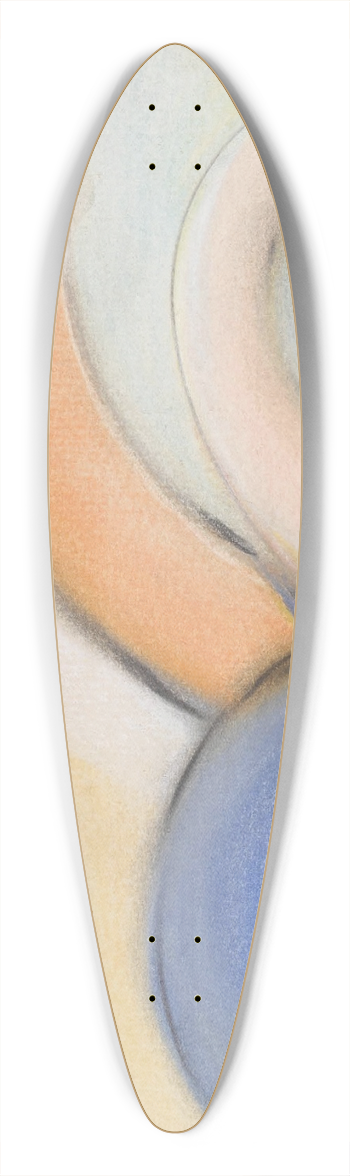 Morton Livingston Schamberg - Composition 39.3 inch art pintail longboard deck