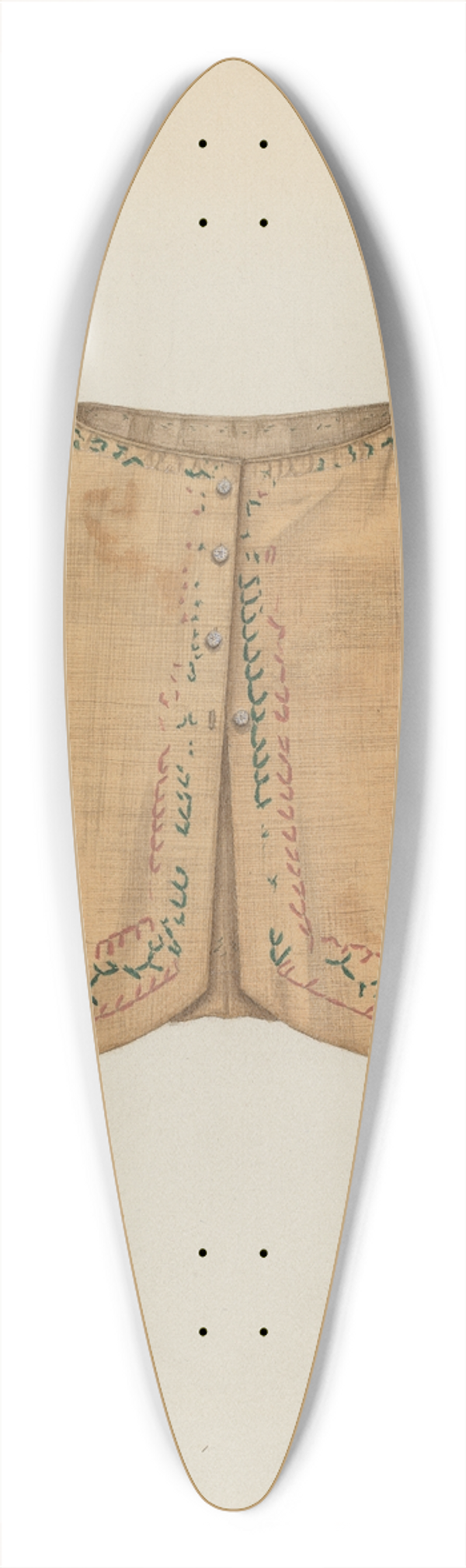 Nancy Crimi - Boys Coat 39.3 inch art pintail longboard deck