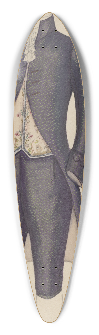 Nancy Crimi - Mans Suit 39.3 inch art pintail longboard deck