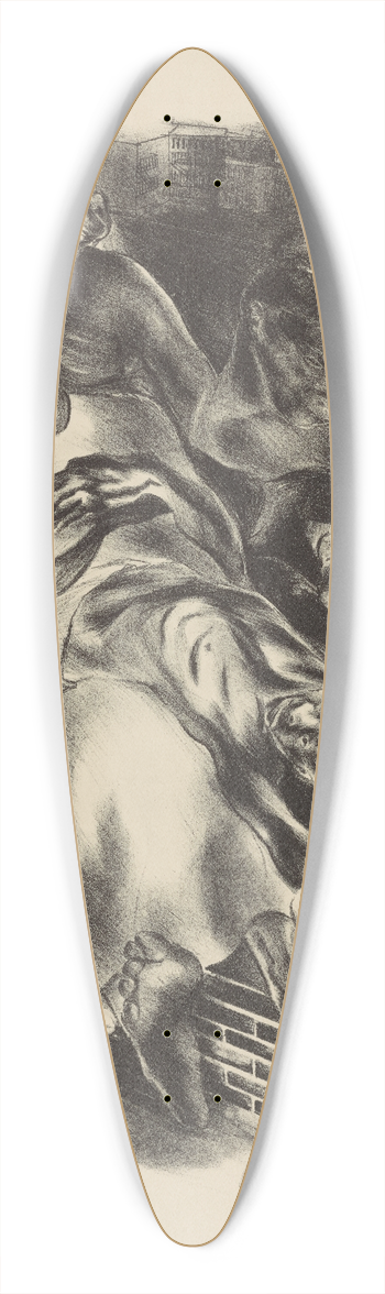 Nan Lurie - Harlem 39.3 inch art pintail longboard deck