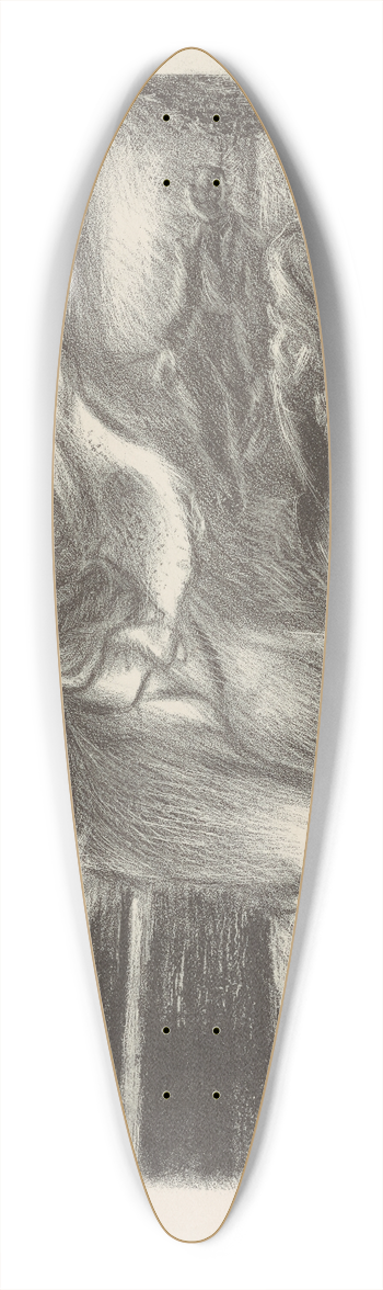 Nan Lurie - In the Park 39.3 inch art pintail longboard deck