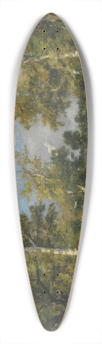 Narcisse-Virgile Diaz de La Pea - Clairire Dans La Fort De Fontainbleau 39.3 inch art pintail longboard deck