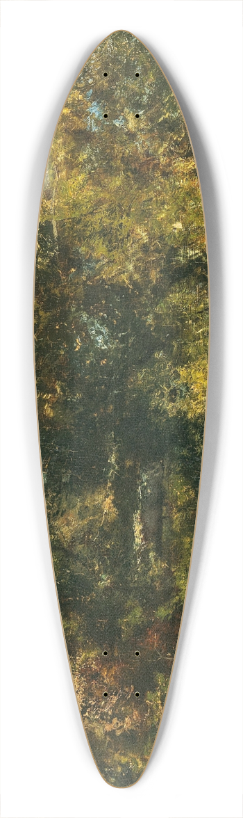 Narcisse-Virgile Diaz de La Pea - In the Forest of Fontainebleau 39.3 inch art pintail longboard deck