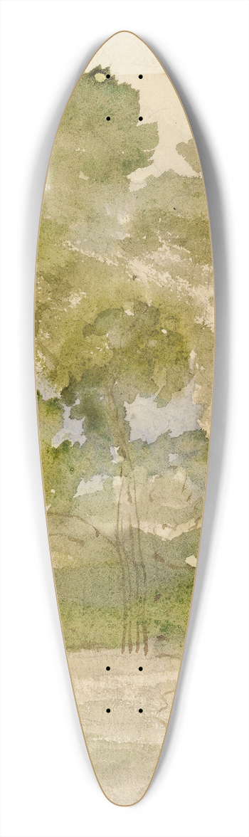 Narcisse-Virgile Diaz de La Pea - Sous bois 39.3 inch art pintail longboard deck