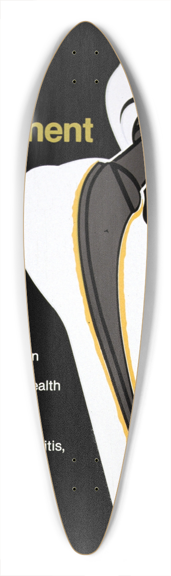 National Institutes of Health - Total hip joint replacement 39.3 inch art pintail longboard deck