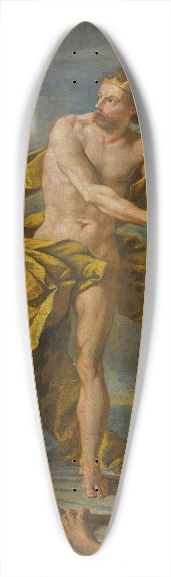 Neapolitan School - Neptune 39.3 inch art pintail longboard deck