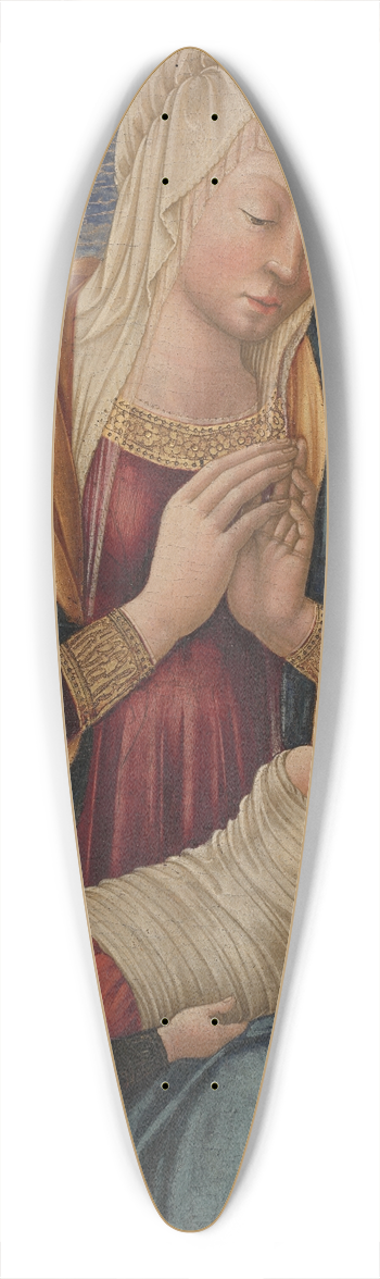 Neri di Bicci - Virgin and Child with Angels 39.3 inch art pintail longboard deck