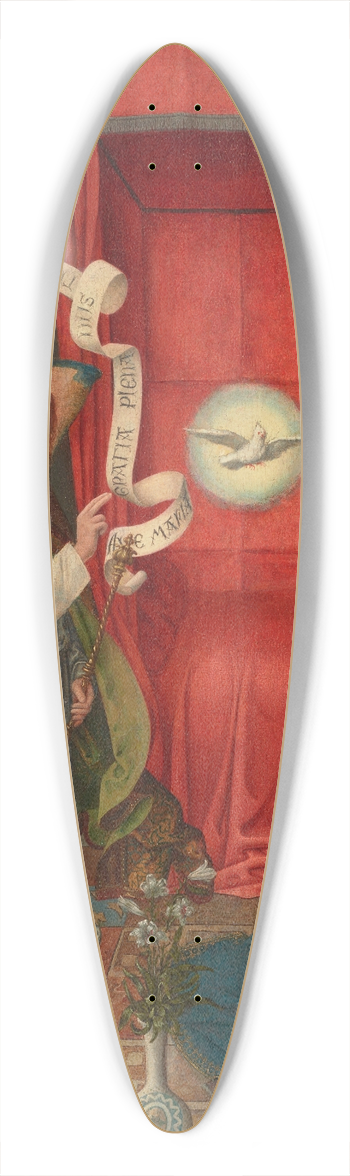 Netherlandish School - The Annunciation 39.3 inch art pintail longboard deck