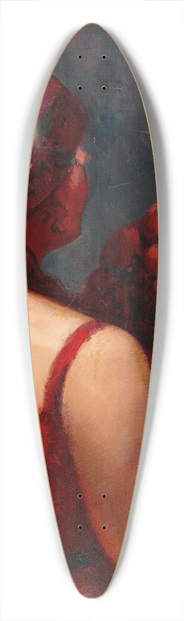ngel Zrraga - Basket of Plenty 39.3 inch art pintail longboard deck