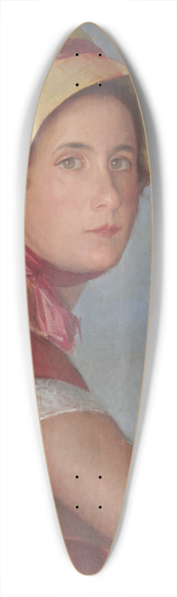 ngel Zrraga - Femme au Chapeau (Portrait of Jeannette Ivanoff) 39.3 inch art pintail longboard deck