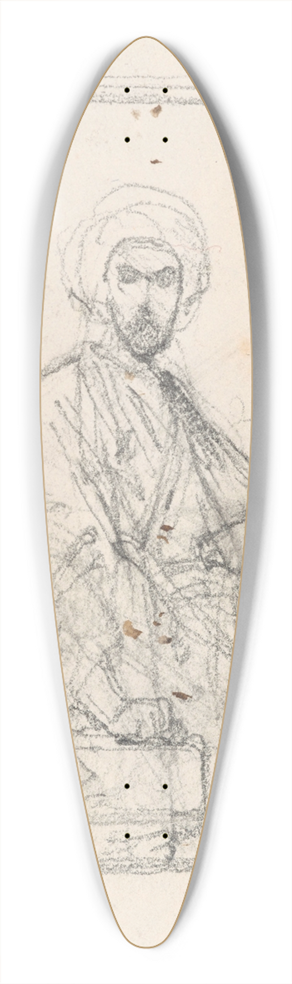 Nicaise De Keyser - Arab 39.3 inch art pintail longboard deck