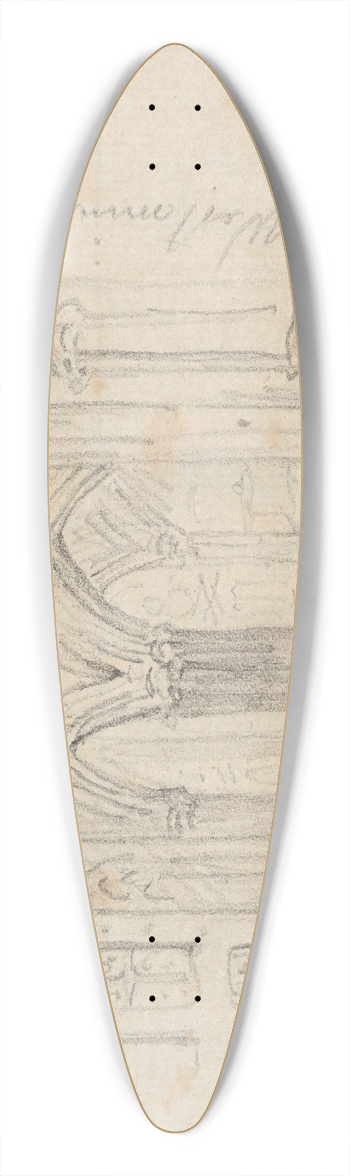 Nicaise De Keyser - At Westminster Abbey 39.3 inch art pintail longboard deck