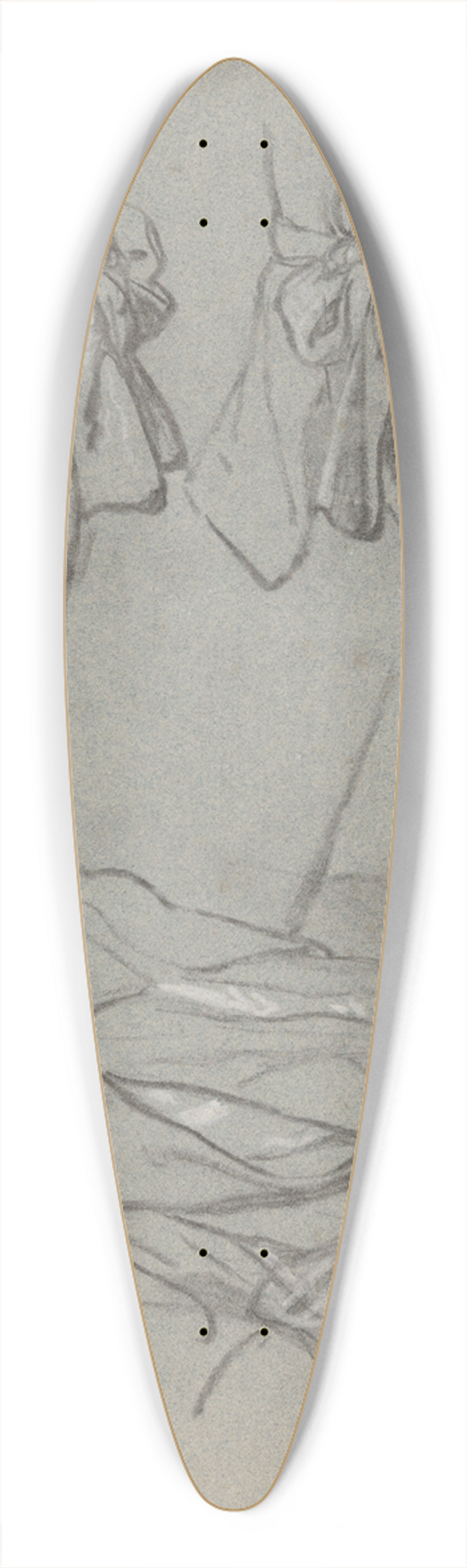 Nicaise De Keyser - Bows 39.3 inch art pintail longboard deck