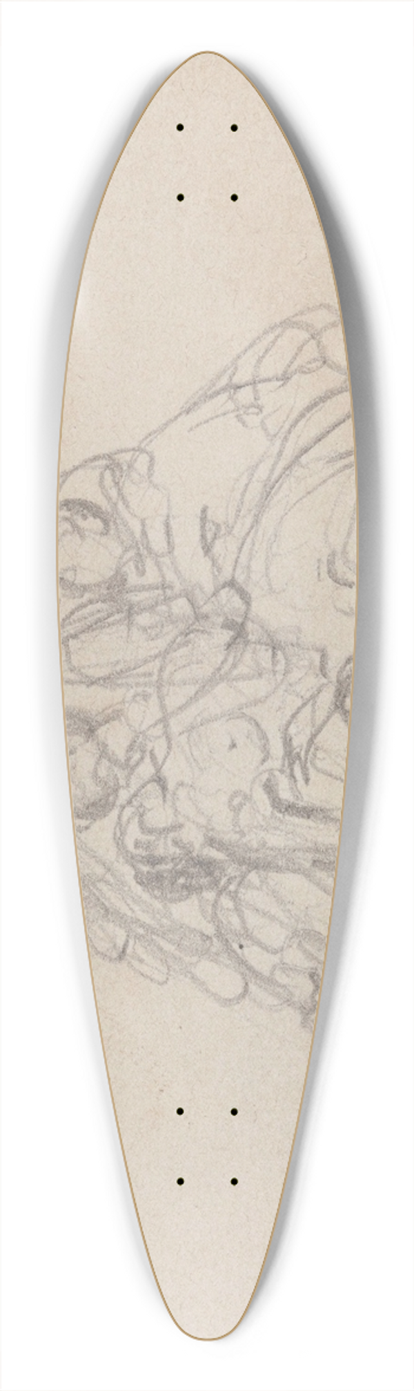 Nicaise De Keyser - Figure Group 39.3 inch art pintail longboard deck