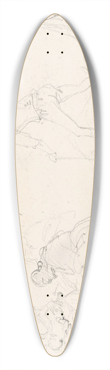 Nicaise De Keyser - Figures 39.3 inch art pintail longboard deck