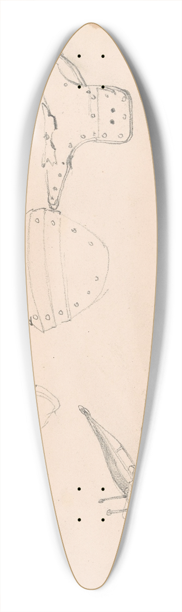 Nicaise De Keyser - Helmets, Bows, Armours 39.3 inch art pintail longboard deck