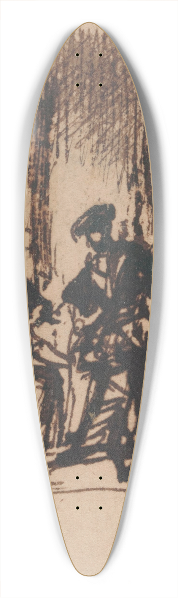 Nicaise De Keyser - Historical Scene 39.3 inch art pintail longboard deck