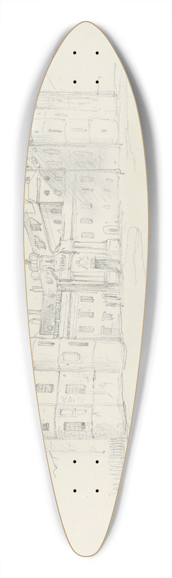 Nicaise De Keyser - Holyrood Palace 39.3 inch art pintail longboard deck