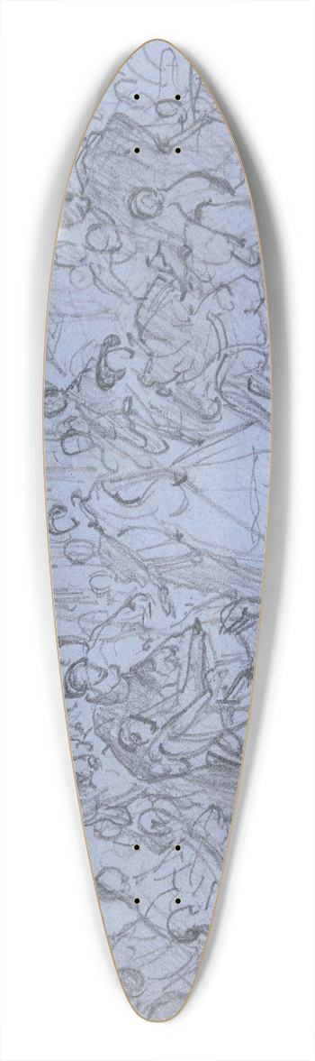Nicaise De Keyser - Jacqueline of Wittelsbach 39.3 inch art pintail longboard deck