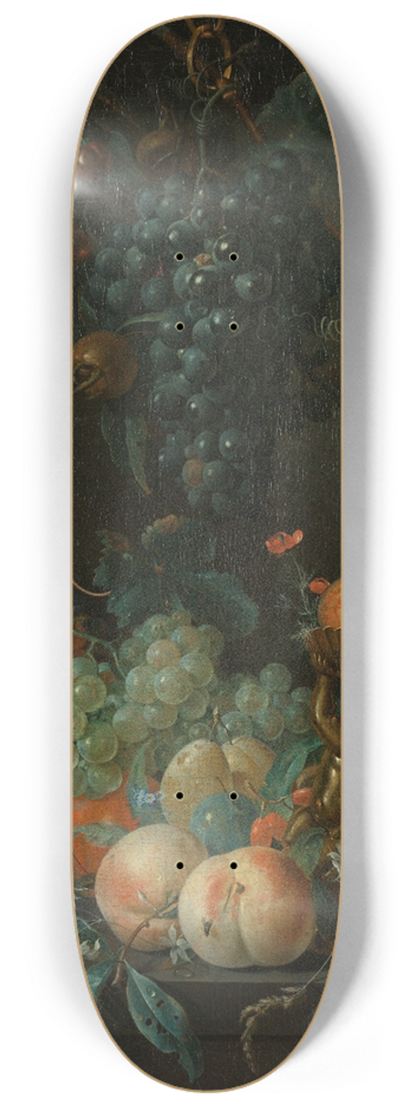 Coenraet Roepel - Still Life with Fruit 8.25 inch art skate deck