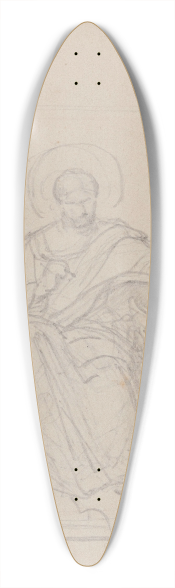 Nicaise De Keyser - Saint Luke 39.3 inch art pintail longboard deck
