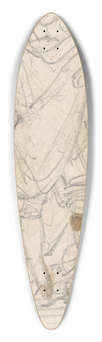 Nicaise De Keyser - Statue of the Sculptor Willem Kerricx 39.3 inch art pintail longboard deck