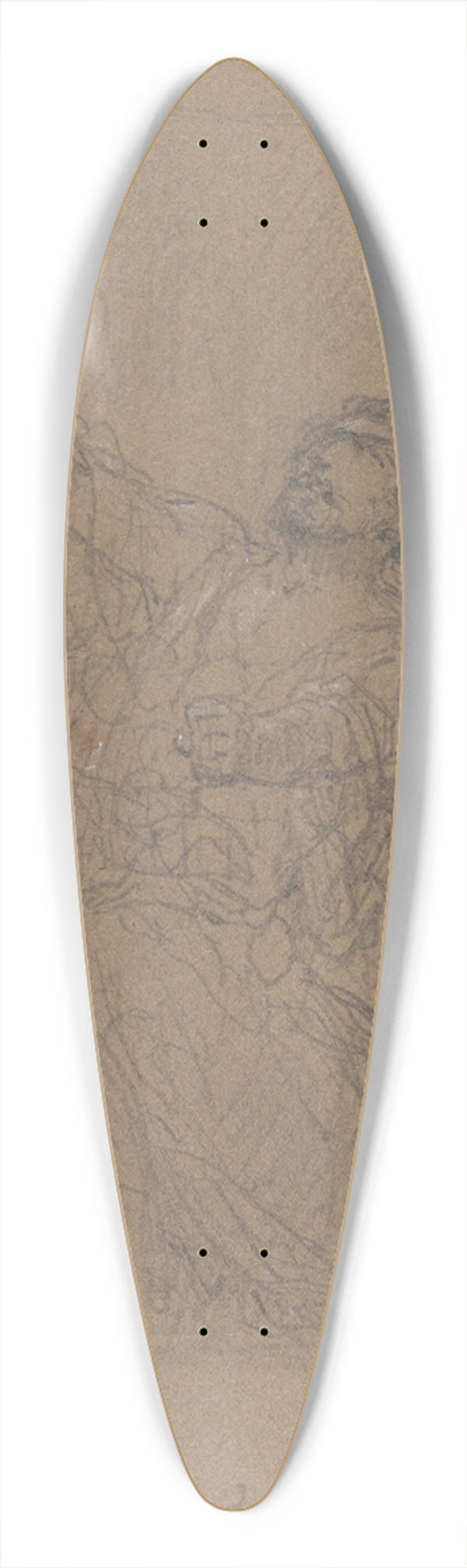 Nicaise De Keyser - The Corsair 39.3 inch art pintail longboard deck