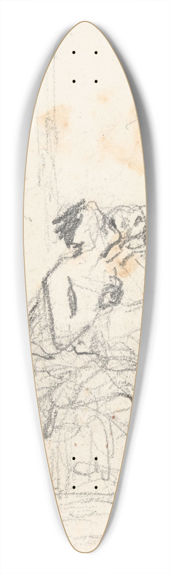 Nicaise De Keyser - The Corsair 39.3 inch art pintail longboard deck