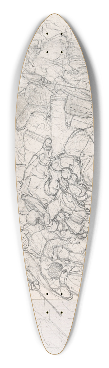 Nicaise De Keyser - The Geuzen 39.3 inch art pintail longboard deck