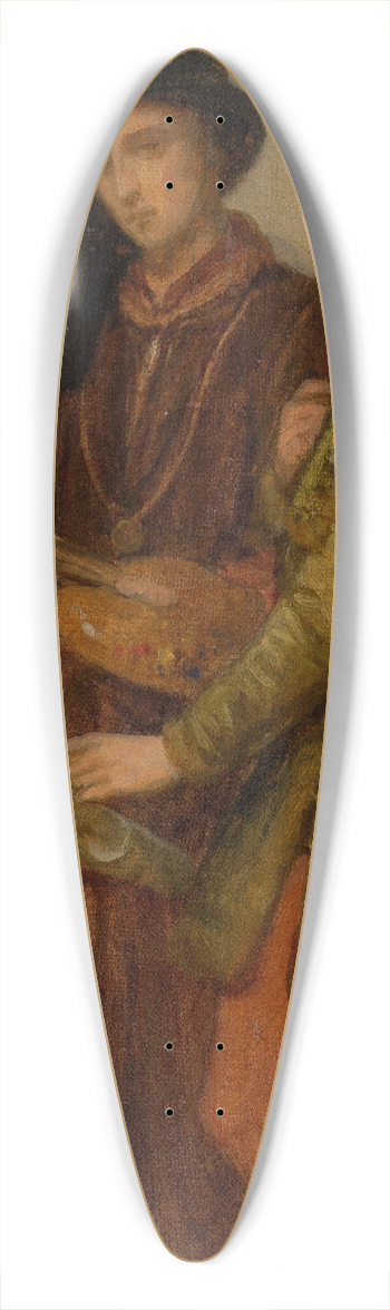 Nicaise De Keyser - The Painters Jan van Eyck and Rogier van der Weyden 39.3 inch art pintail longboard deck
