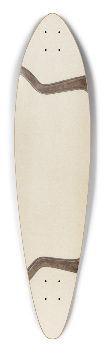 Nicholas Amantea - Chopping Knife 39.3 inch art pintail longboard deck