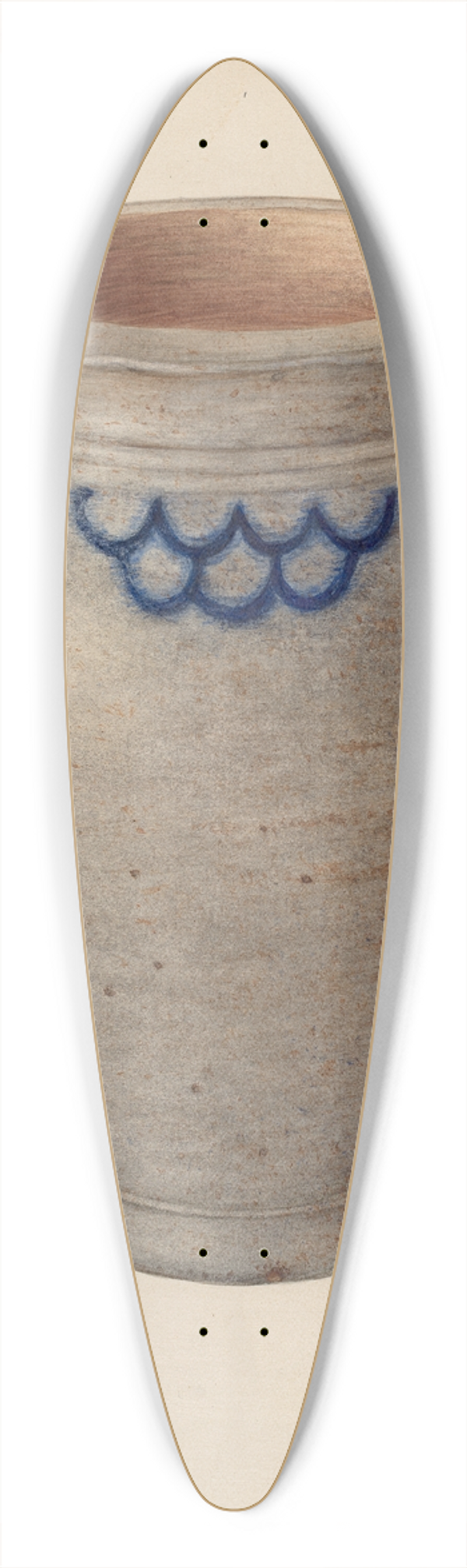 Nicholas Amantea - Crock 39.3 inch art pintail longboard deck