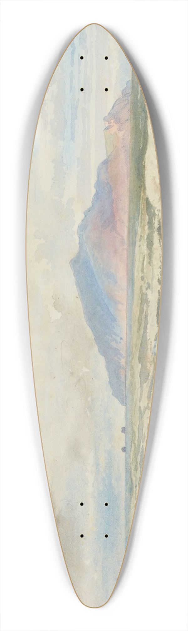 Nicholas Chevalier - Kapiti 39.3 inch art pintail longboard deck