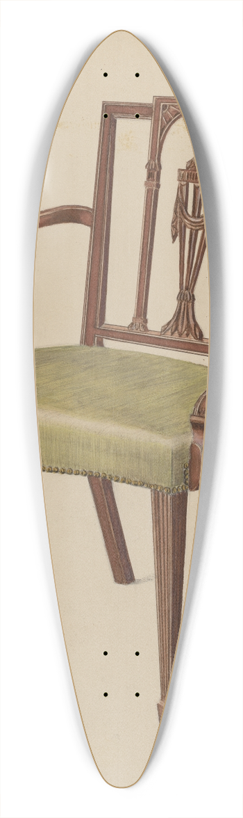 Nicholas Gorid - Armchair 39.3 inch art pintail longboard deck