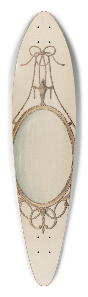 Nicholas Gorid - Mirror 39.3 inch art pintail longboard deck