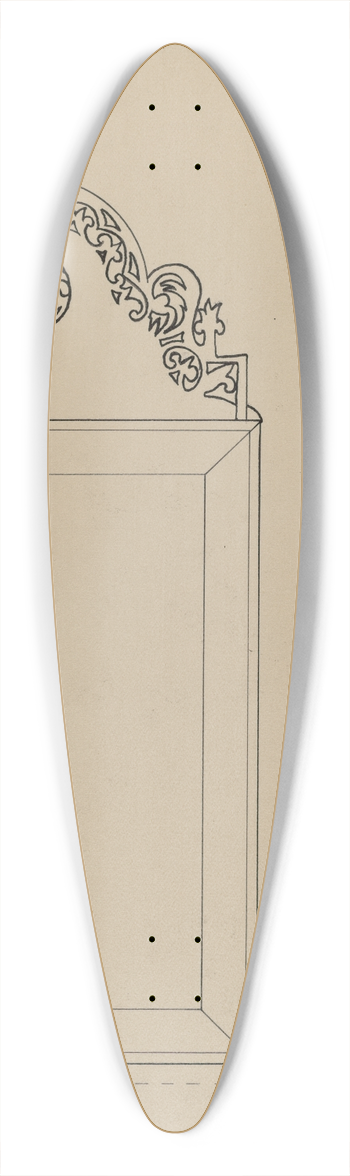 Nicholas Gorid - Mirror 39.3 inch art pintail longboard deck