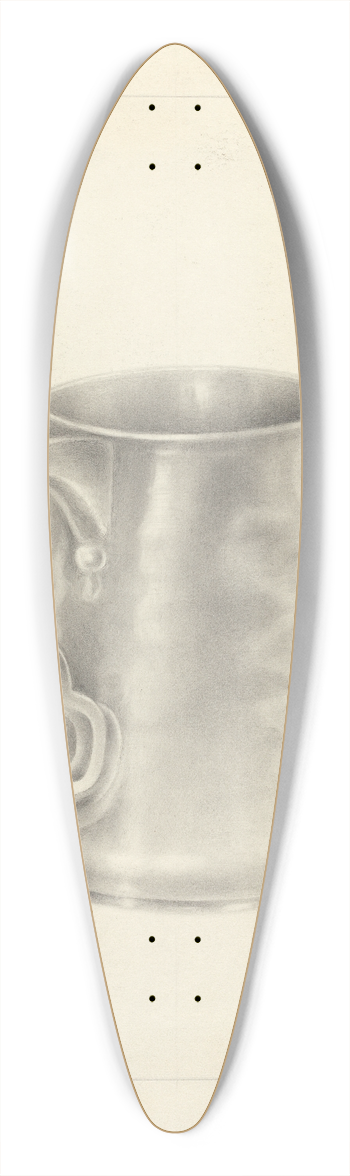 Nicholas Zupa - Silver Mug 39.3 inch art pintail longboard deck