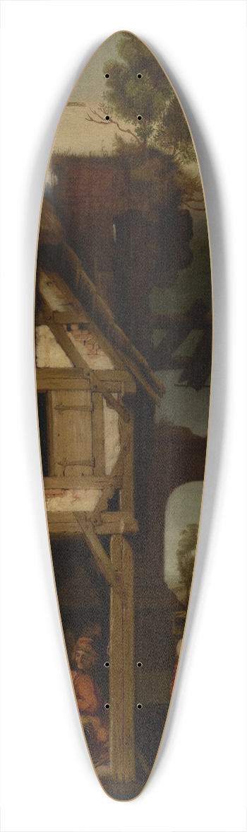 Nicolaes Maes - Adoration of the Shepherds 39.3 inch art pintail longboard deck