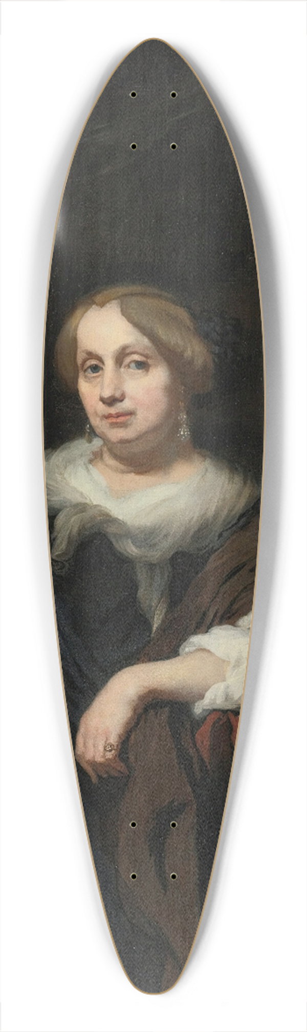 Nicolaes Maes - Portrait of a lady 39.3 inch art pintail longboard deck