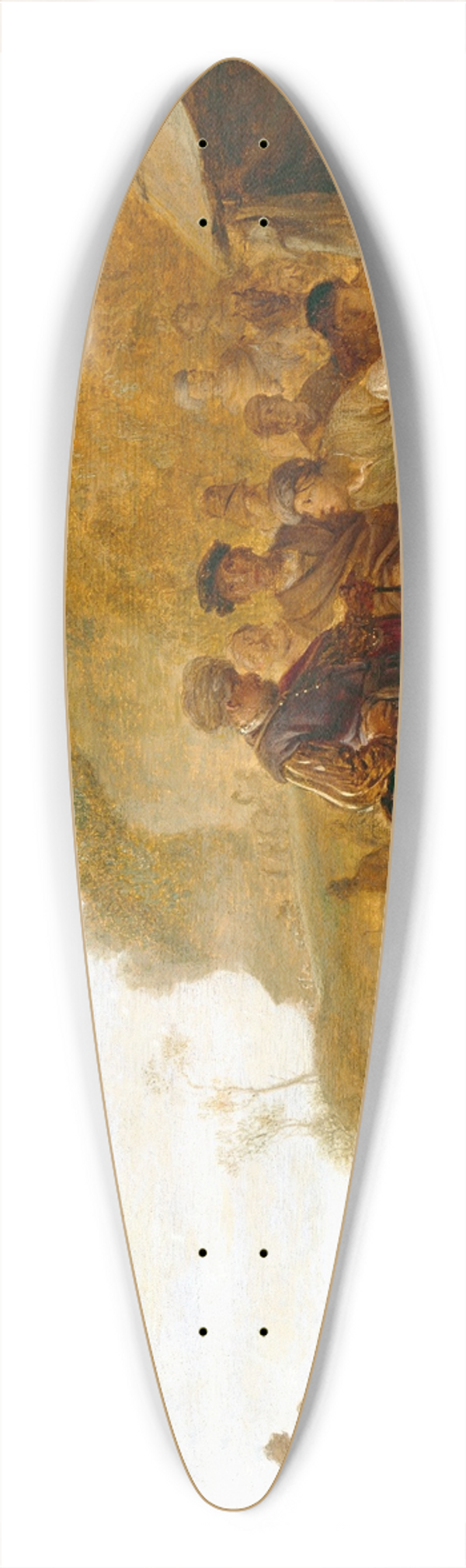 Nicolaes Moeyaert - Laban Searching For His Gods 39.3 inch art pintail longboard deck