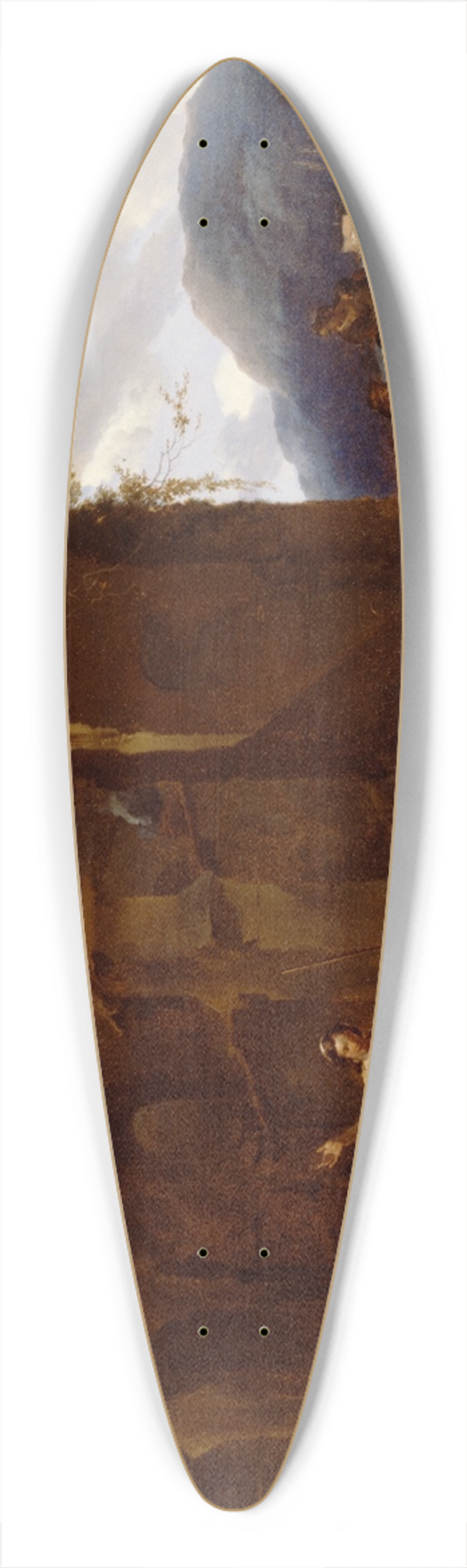 Nicolaes Pietersz. Berchem - A Farrier and Peasants near Roman Ruins 39.3 inch art pintail longboard deck