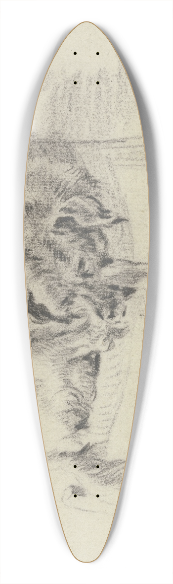 Nicolaes Pietersz. Berchem - Ein Hund auf einem Stuhl liegend 39.3 inch art pintail longboard deck