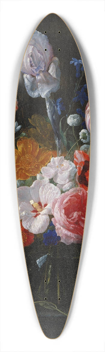 Nicolaes Van Verendael - A Bouquet Of Flowers In A Crystal Vase 39.3 inch art pintail longboard deck