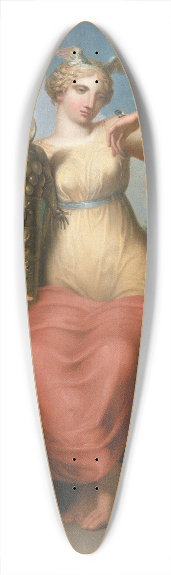 Nicolai Abildgaard - Philosophy. Allegorical figure. 39.3 inch art pintail longboard deck
