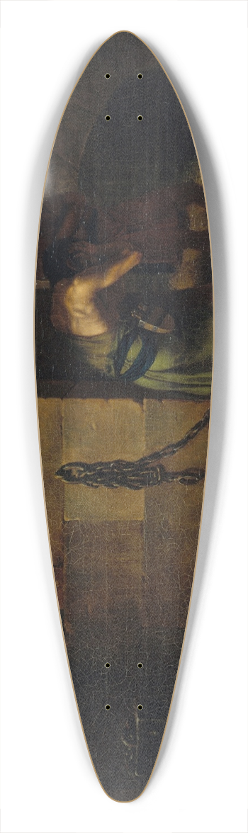 Nicolas-Andr Monsiau - La Mort dAgis 39.3 inch art pintail longboard deck