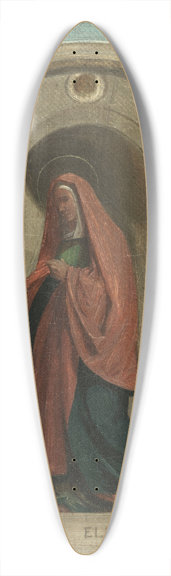 Nicolas Auguste Hesse - Sainte Elisabeth 39.3 inch art pintail longboard deck