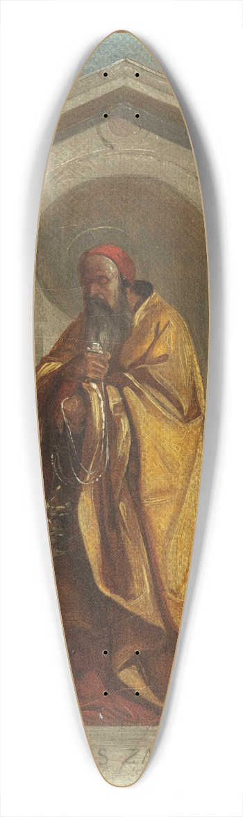 Nicolas Auguste Hesse - Saint Zaccharie 39.3 inch art pintail longboard deck