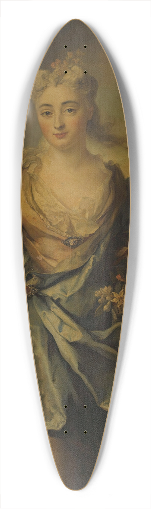 Nicolas de Largillire - Portrait of a lady 39.3 inch art pintail longboard deck